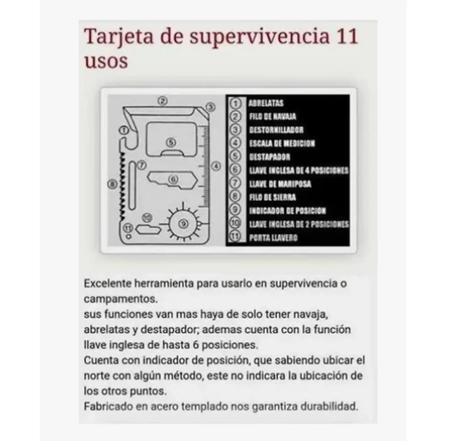 Tarjeta Multifuncional 7