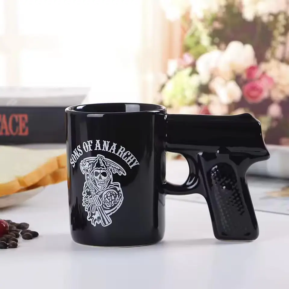 Tazón con Mango de Pistola 2
