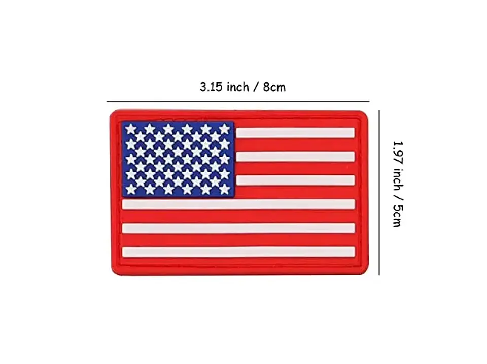 Parche Bandera PVC EE.UU. 2