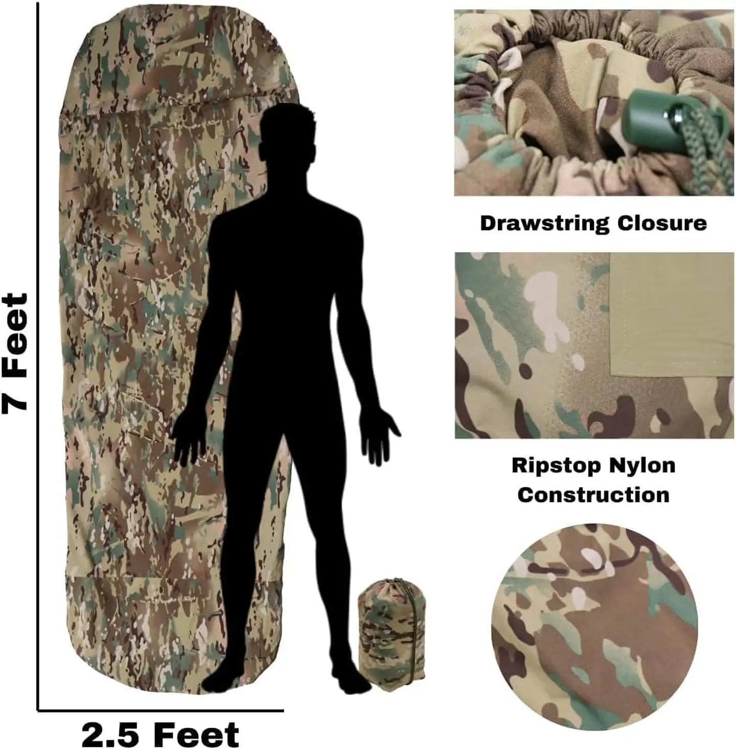 Funda para Saco de Dormir Multicam 2