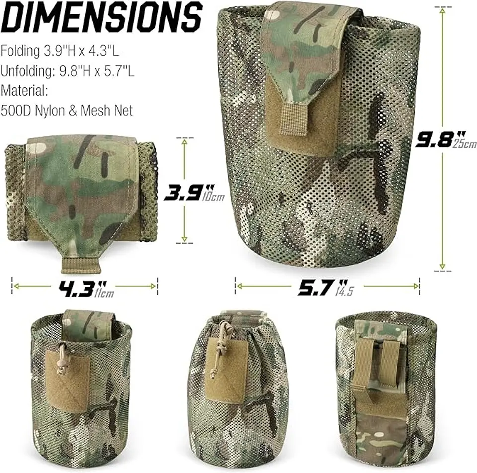 Bolsa Táctica de Reciclaje Malla Cordura 3
