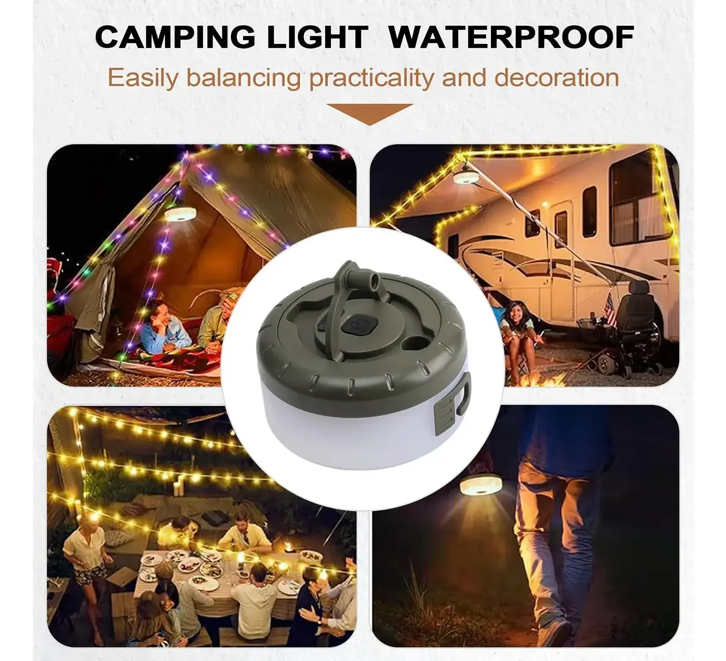 Tira de Luces para Camping 1
