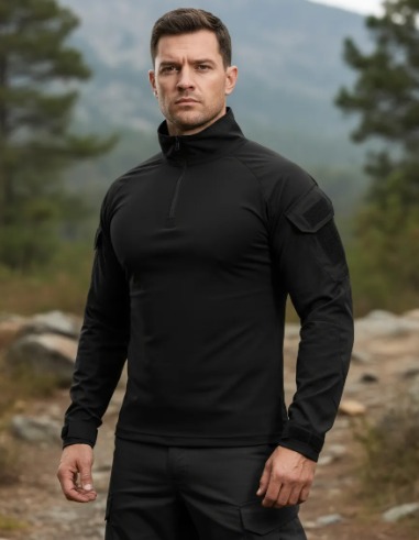 Polera Táctica Combat Shirt Militar Airsoft, Color Beige, Talla 4XL