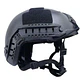 Casco Negro Airsoft Tipo Fast - Miniatura 1