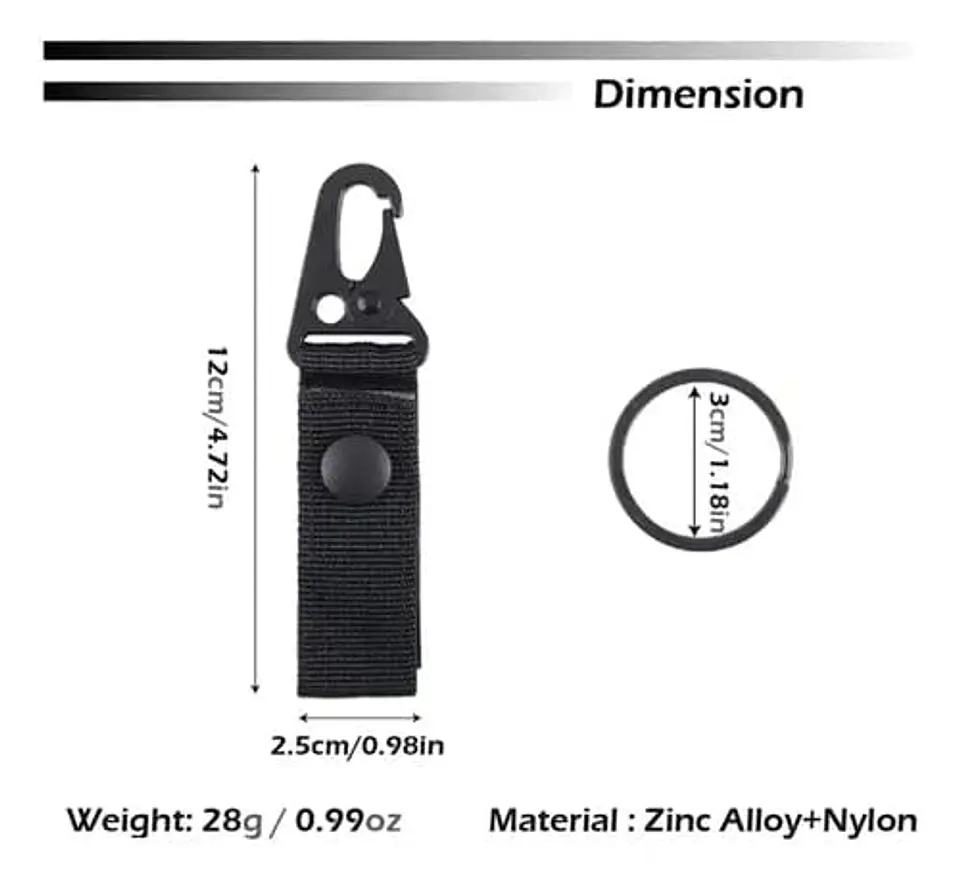 Porta Llave Táctico Negro 4