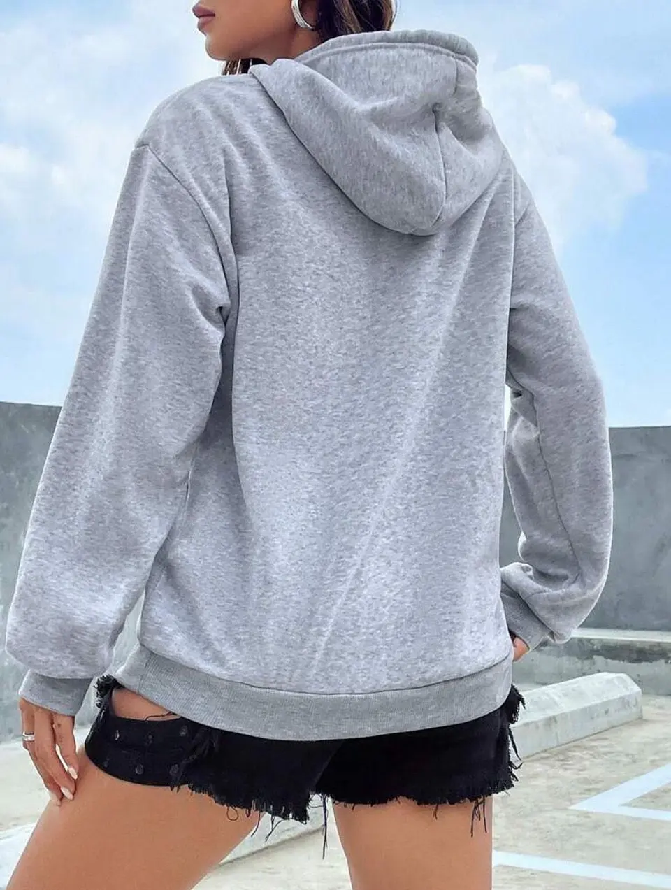 Poleron Canguro Gris 3
