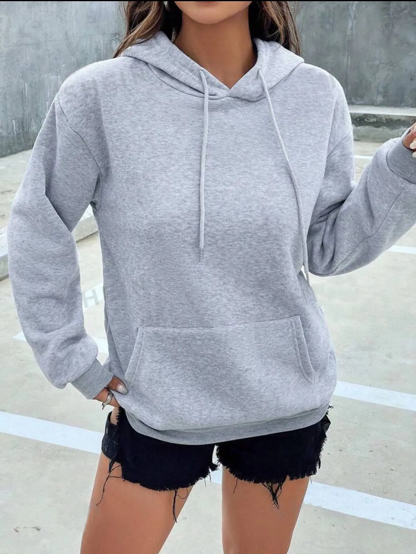 Poleron Canguro Gris 4