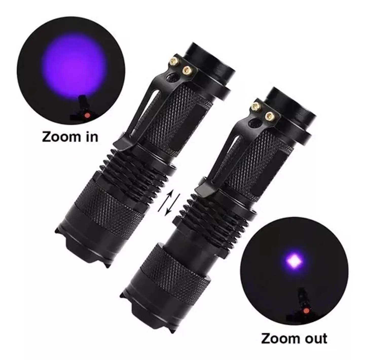 Linterna Luz UV Recargable 2