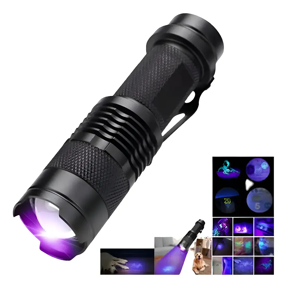 Linterna Luz UV Recargable 3