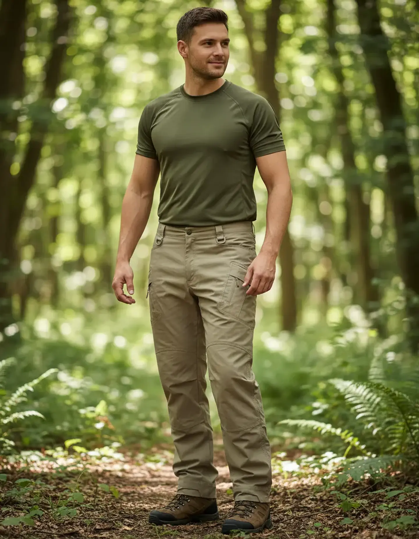 Pantalon Grueso Beige Esdy IX9 3
