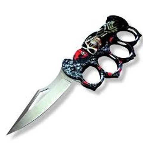 CUCHILLO NAVAJA CON MANOPLA DISEÑO