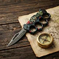 CUCHILLO NAVAJA CON MANOPLA DISEÑO - Miniatura 2