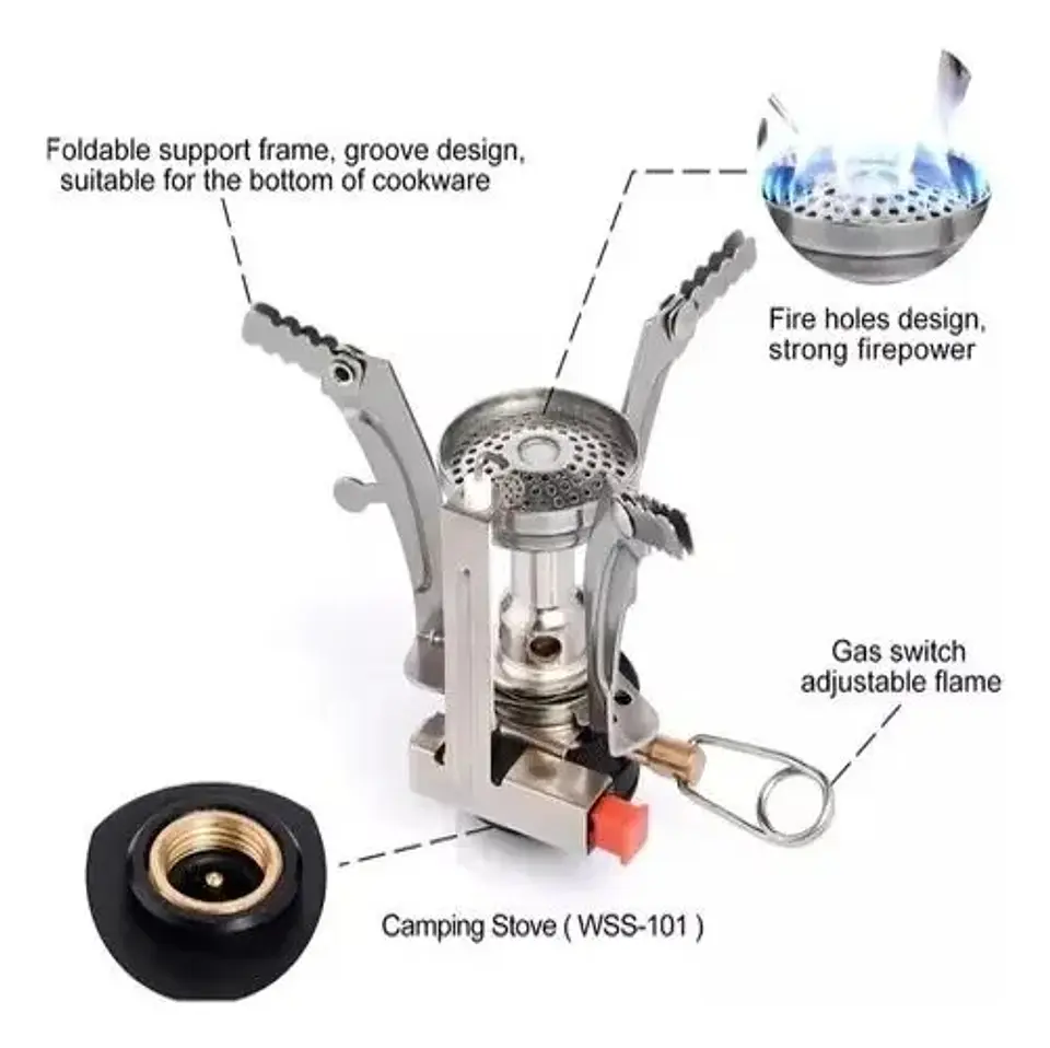 Mini Cocinilla Camping Outdoor Portátil A Gas  2