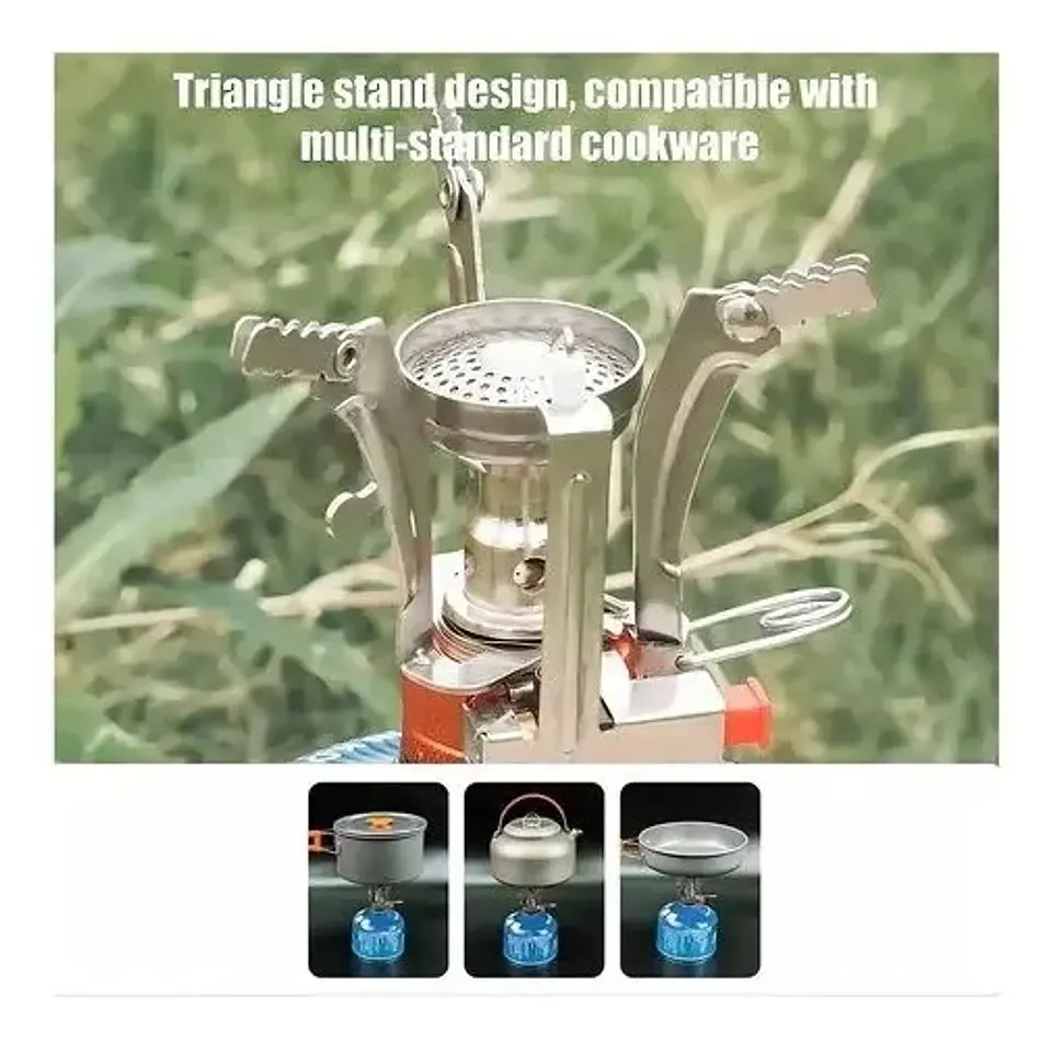 Mini Cocinilla Camping Outdoor Portátil A Gas  3