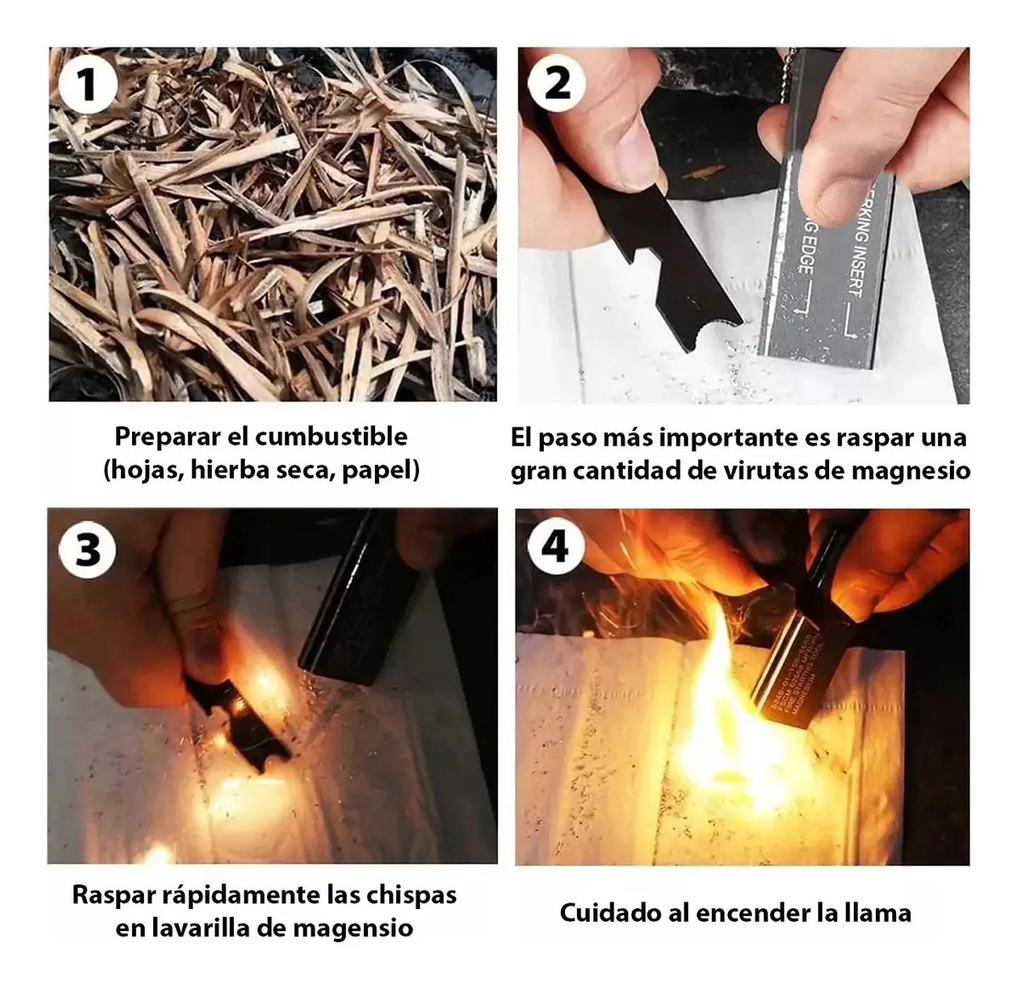 Pedernal De Emergencia Iniciador De Fuego 6