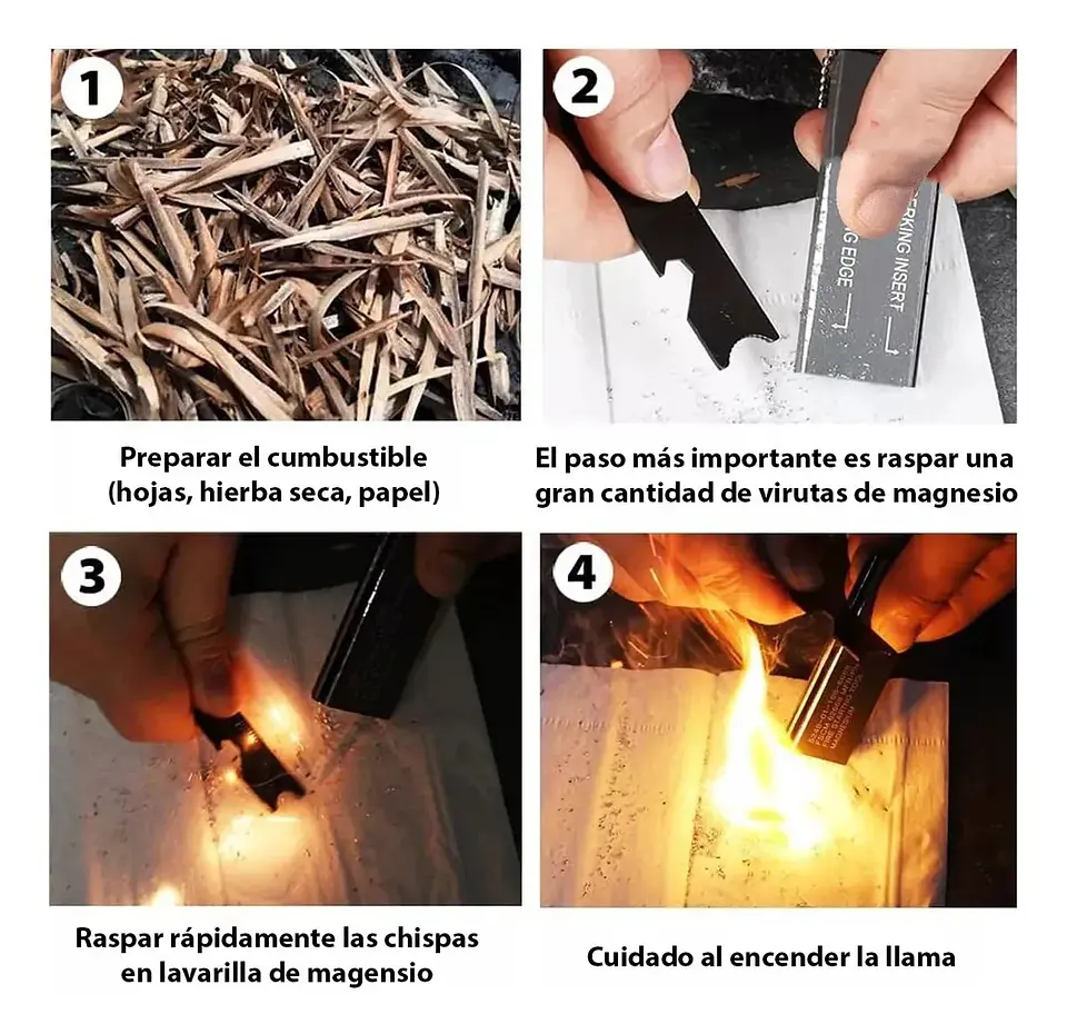Pedernal De Emergencia Iniciador De Fuego 6