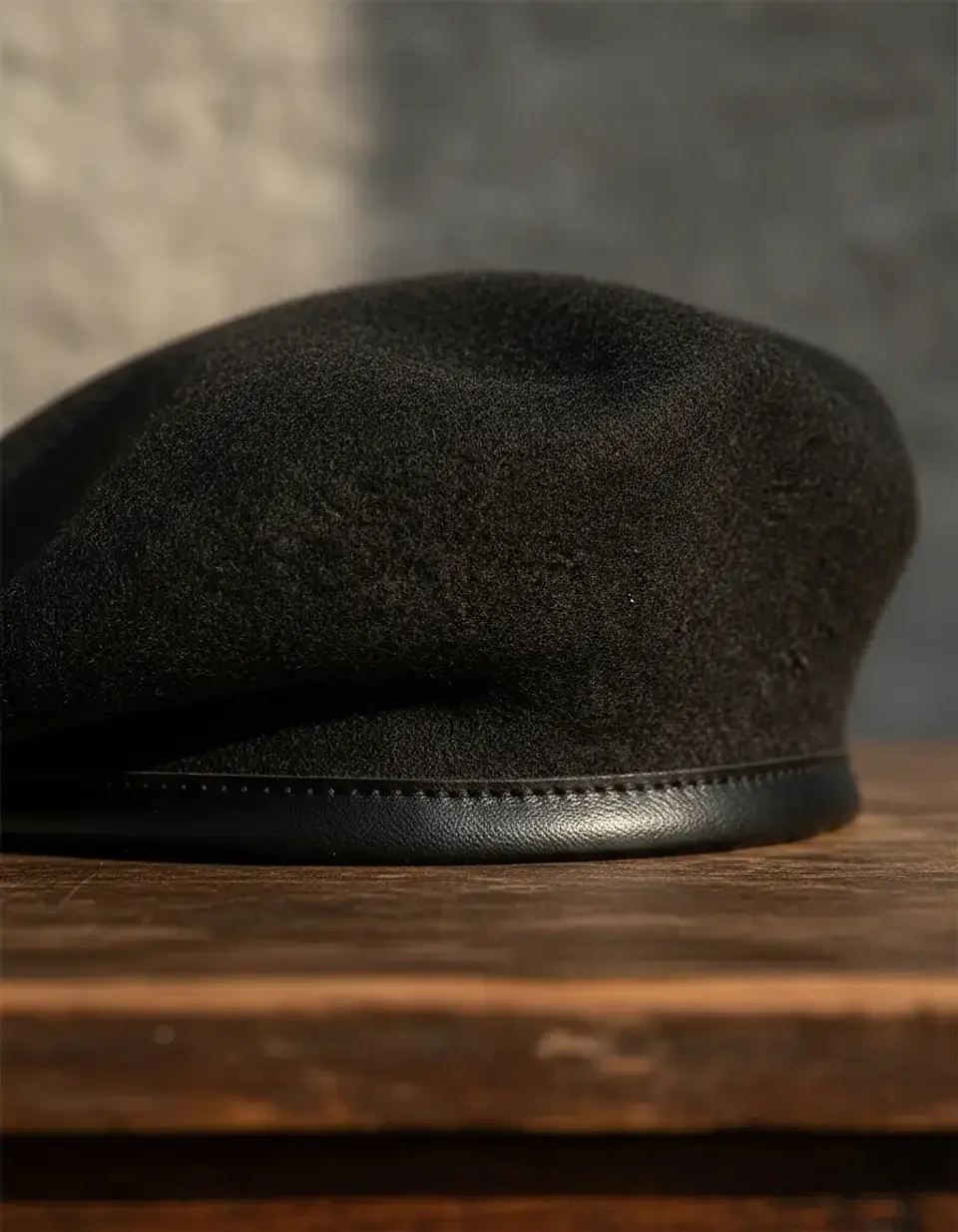 Boina Clásica Negra Gorra Militar 2