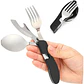 Set de cubiertos, Servicio de camping 4 en 1 plegable - Miniatura 3