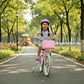 Bicicleta Infantil Aro 16 Rosada con Ruedas de Apoyo - Miniatura 2