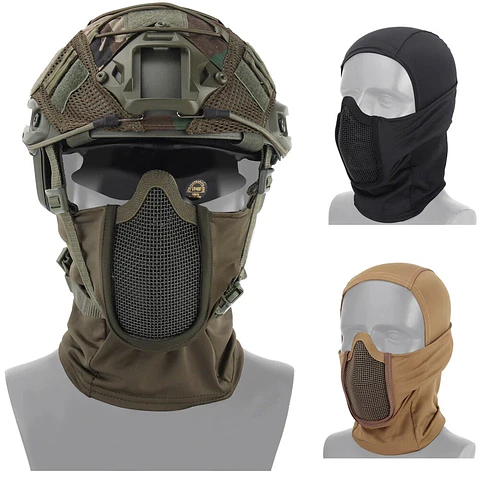Balaclava con Rejilla Protectora Mascara Airsoft 