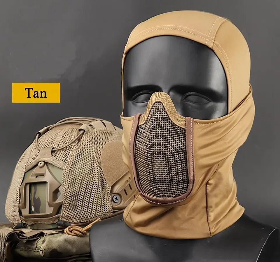 Balaclava con Rejilla Protectora Mascara Airsoft  3