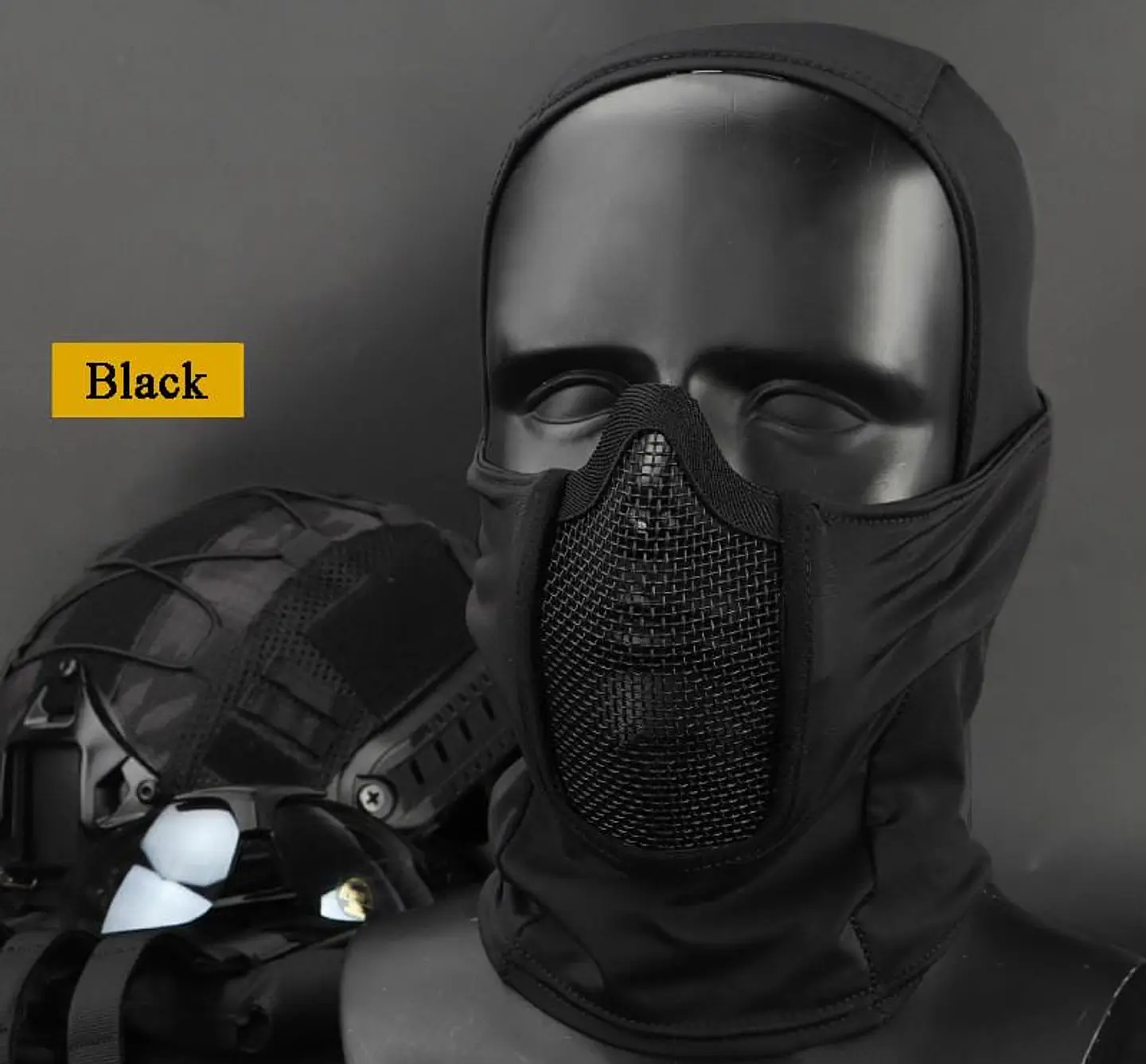 Balaclava con Rejilla Protectora Mascara Airsoft  2