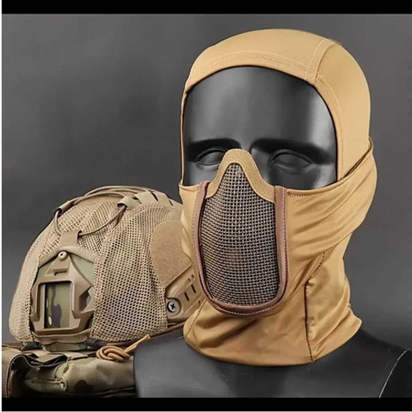 Balaclava con Rejilla Protectora Mascara Airsoft  11