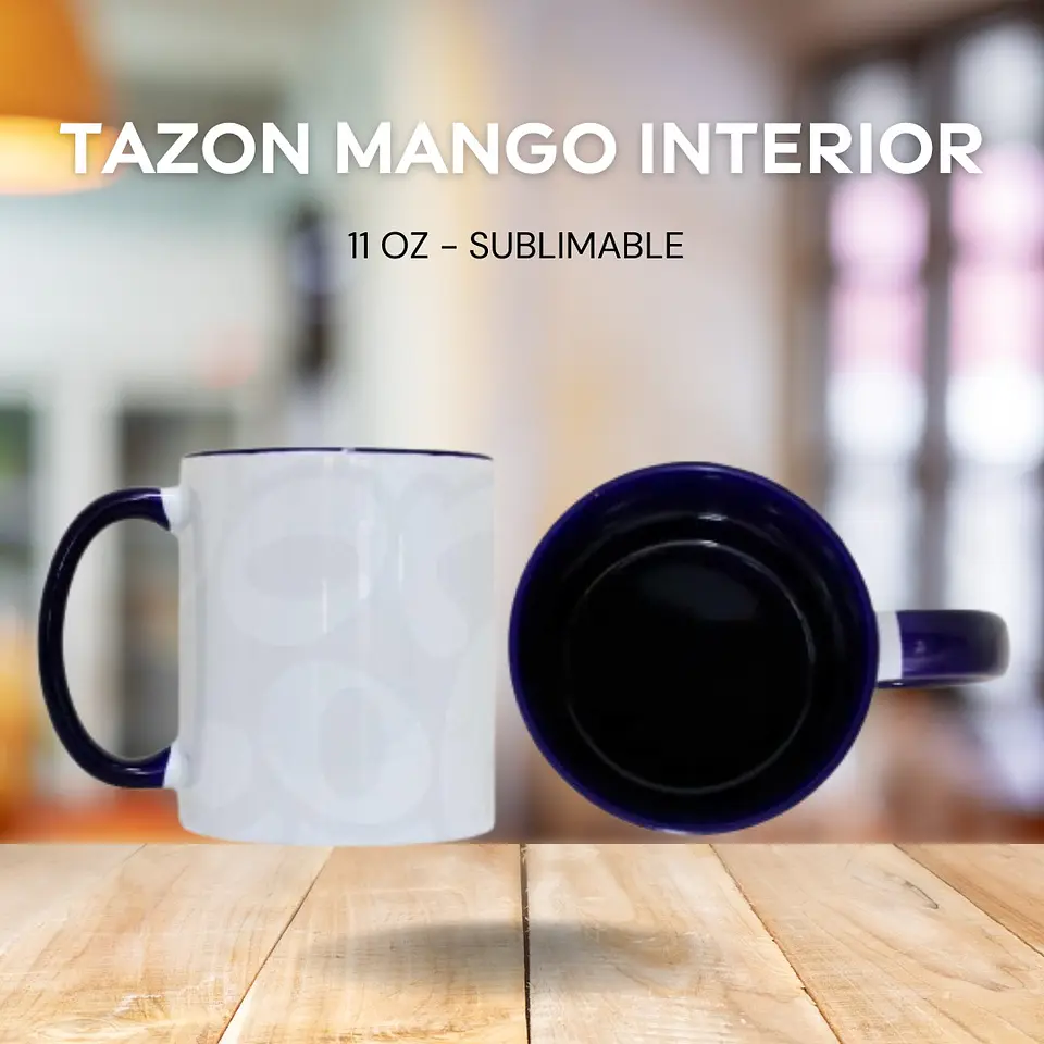 Tazón Para Sublimación Interior y Mango Color 11 oz 3