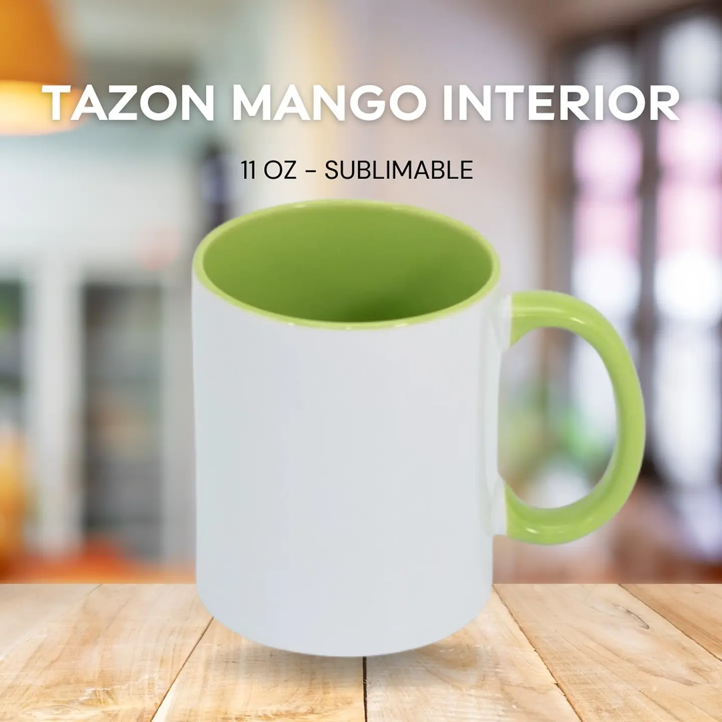 Tazón Para Sublimación Interior y Mango Color 11 oz 4