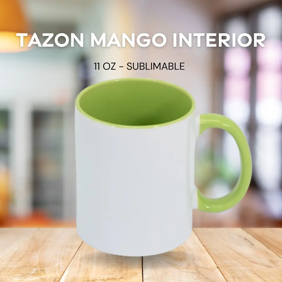 Tazón Para Sublimación Interior y Mango Color 11 oz 4