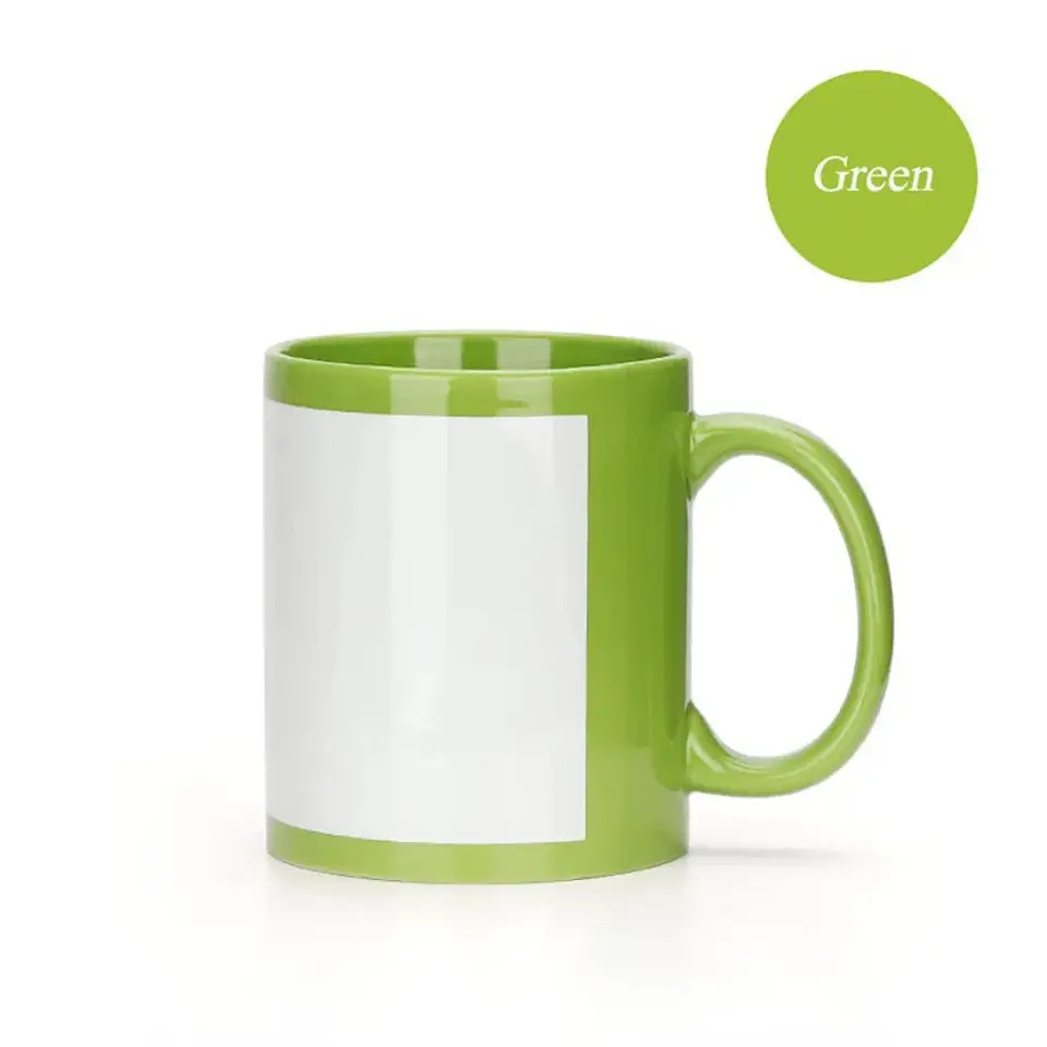 Tazón Para Sublimación Parche y Mango Color 11 oz 3