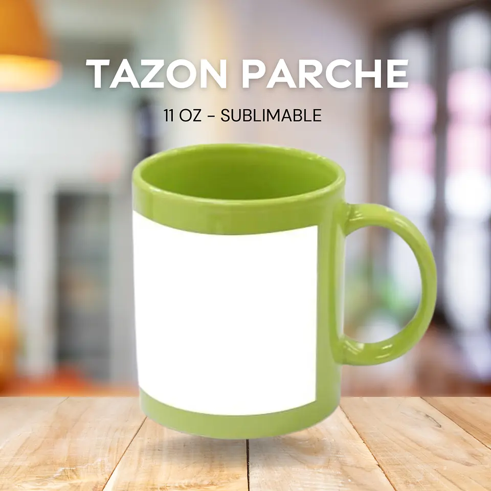 Tazón Para Sublimación Parche y Mango Color 11 oz 5