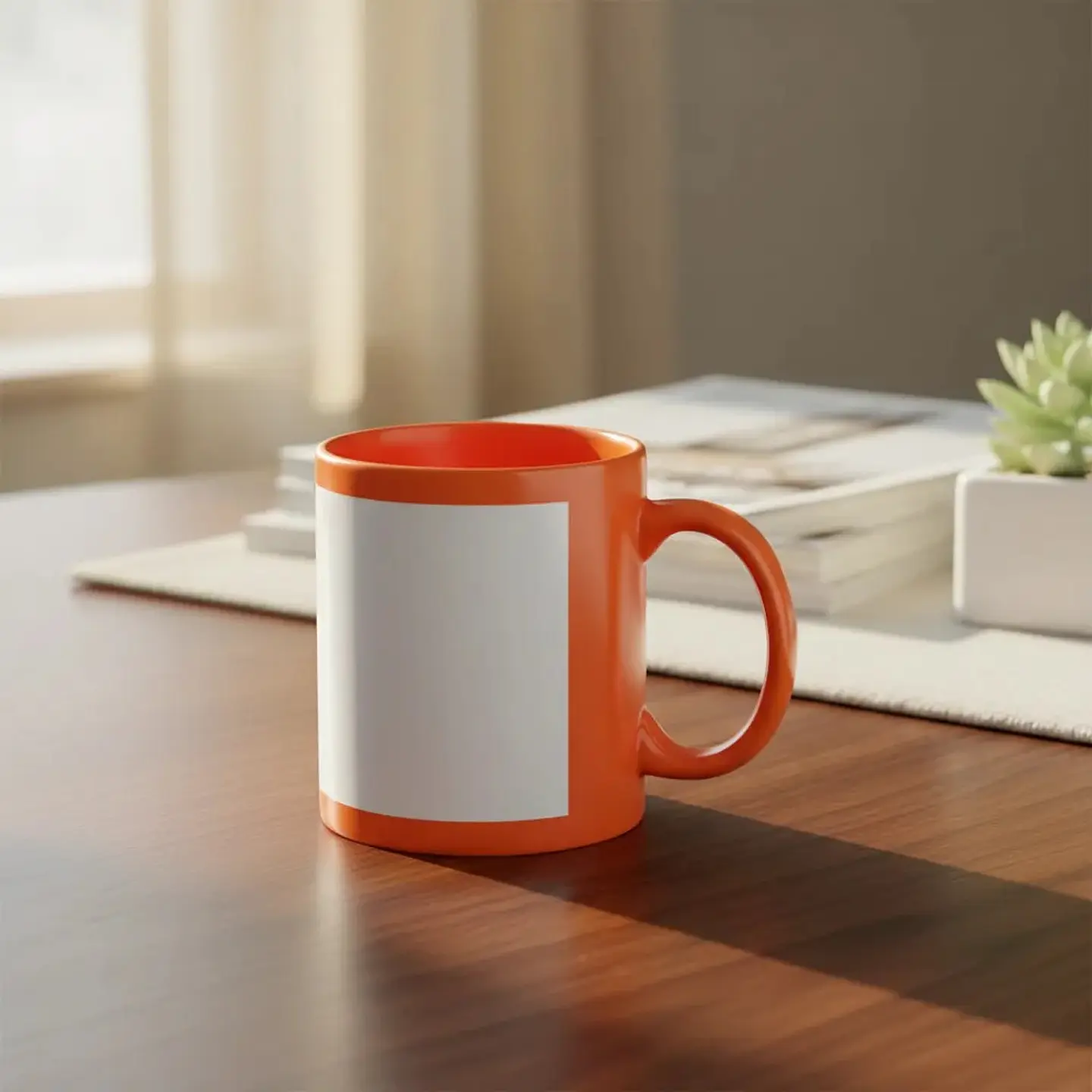 Tazón Para Sublimación Parche y Mango Color 11 oz 9