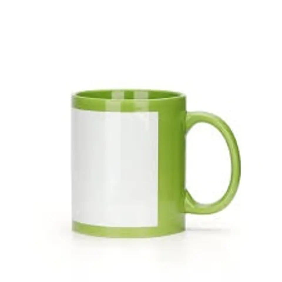 Tazón Para Sublimación Parche y Mango Color 11 oz 11