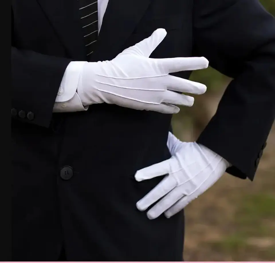 Guantes Formales Blancos Guantes Desfiles Ceremonias  2