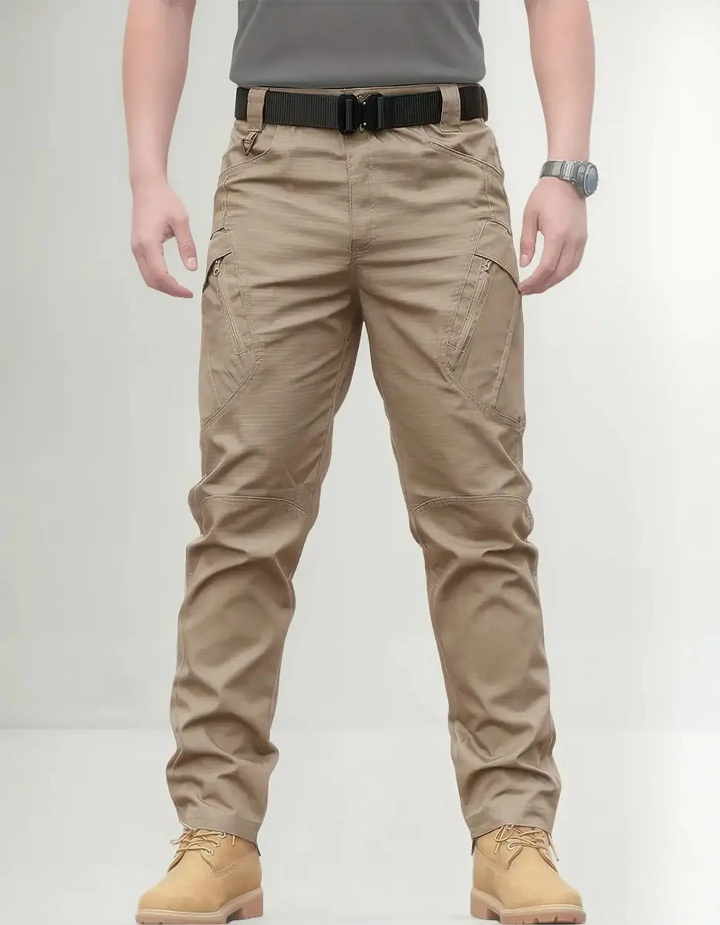 Pantalón Táctico Cargo Khaki Modelo IX9 4