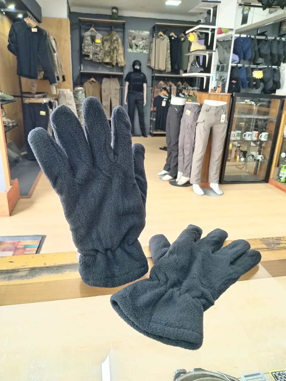 Guantes de Polar Negro Talla Única, Guantes Polar Unisex 3