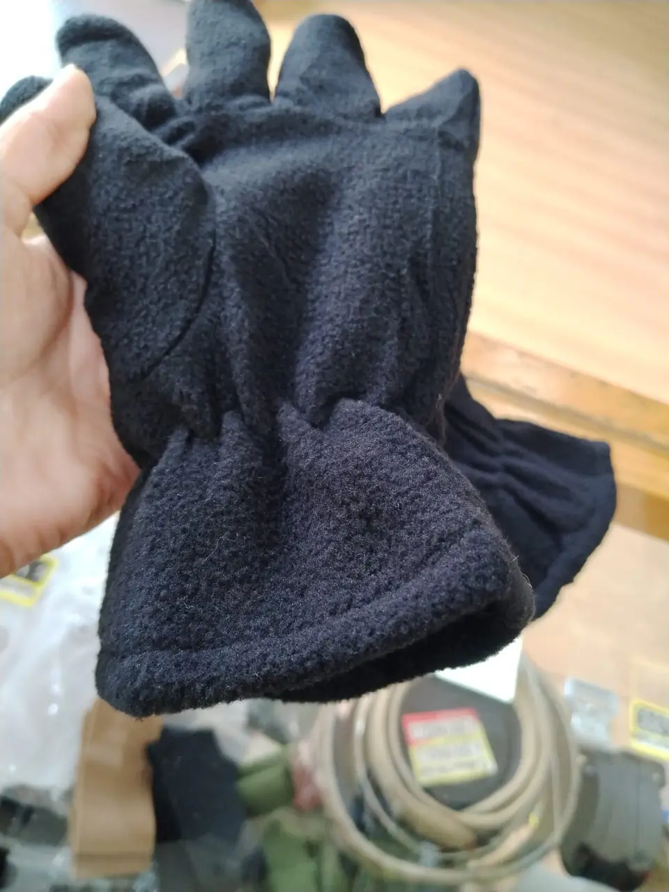 Guantes de Polar Negro Talla Única, Guantes Polar Unisex 6