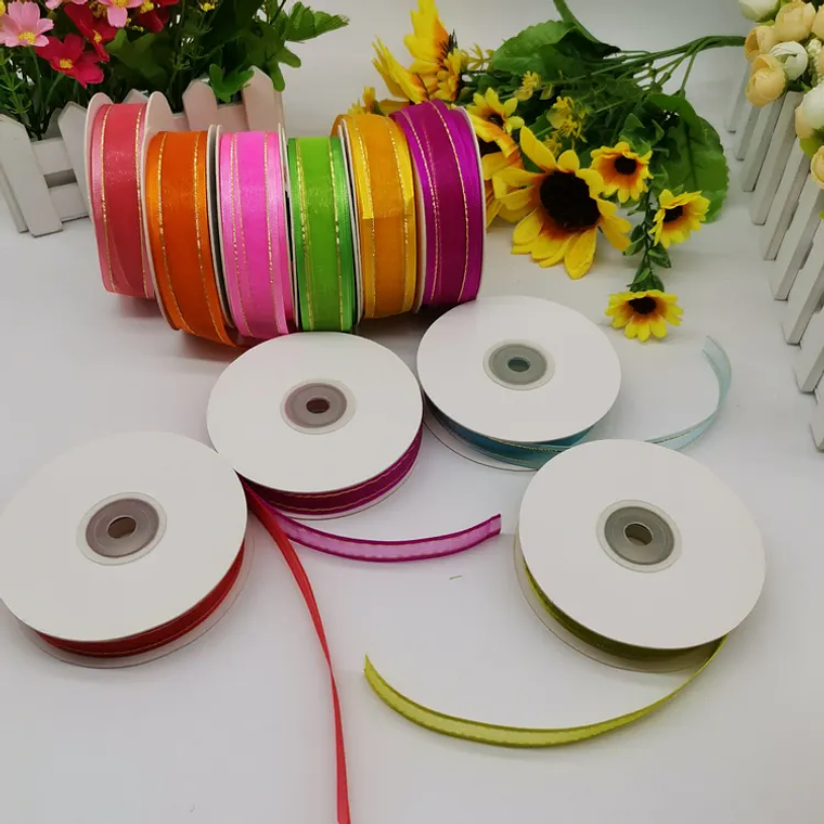 Cinta Organza Importada de 2.5 cm | Rollo de 90 Metros 2