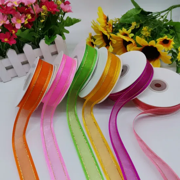 Cinta Organza Importada de 2.5 cm | Rollo de 90 Metros 3