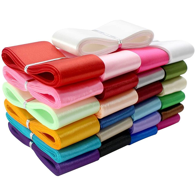 Cinta Satinada Importada | Anchos de 4 cm y 2.5 cm | Piezas de 10 Metros 1