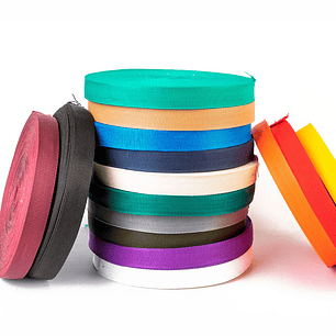 Cinta Rígida Importada de 2.5 cm | Rollo de 100 Metros – Todos los Colores