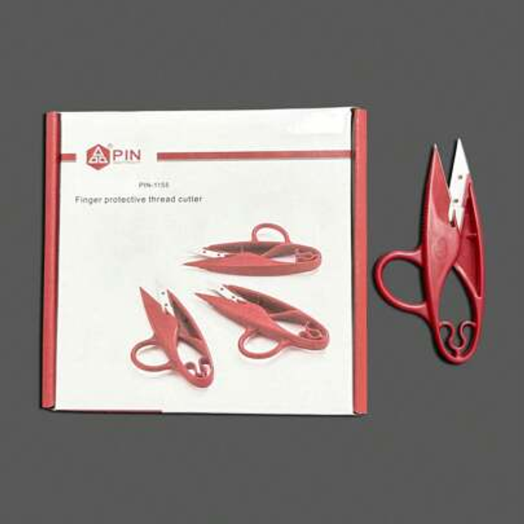 Piquetera con Mango Plástico Marca PIN | Cajita de 12 Unidades – Color Rojo 2