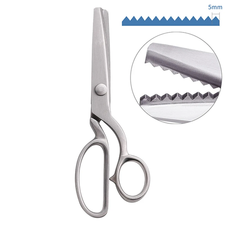 Tijera Zig Zag Metal 8.5