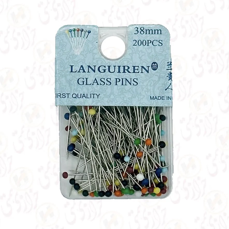 Alfiler Japonesa Cabeza de Vidrio | Importaciones VyA 1