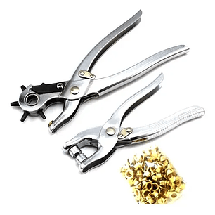 Juego de Sacabocado 2 en 1 | Alicate para Ojalillo