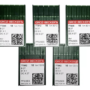 Aguja Groz Beckert BCX27 Remalle | Caja de 10 Sobres