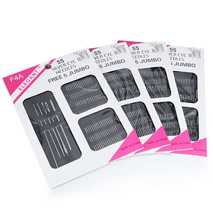 Aguja Familiar Jumbo | Caja de 12 Planchas