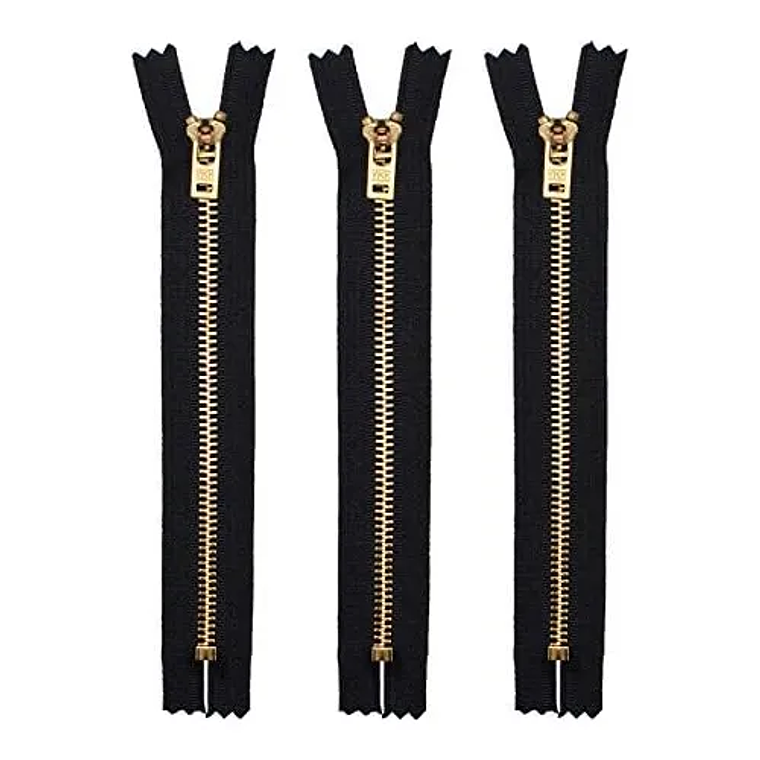 Cierres Rey | Diente Delgado Dorado 1