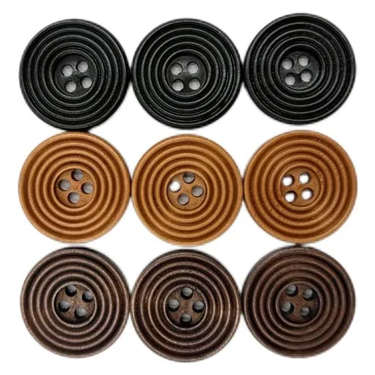 Botones de Madera 2.5 cm | Con Diseños 3